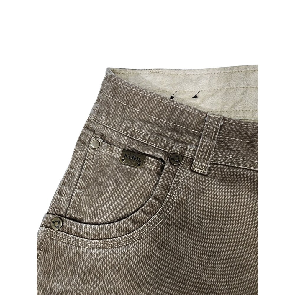 Kuhl The Law Men’s 40x32 Canvas Pants Vtg Patina Dye Brown Outdoor Trail Camp - Picture 4 of 11